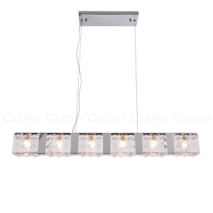 Подвесной светильник Cloyd CORUND-A P6 / шир. 86 см - хром (арт.10711)