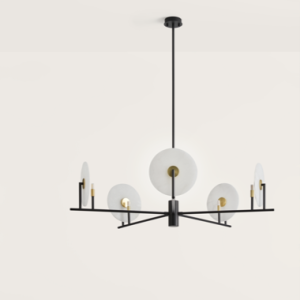 Люстра Erto 5L с алебастровыми дисками 1096/25