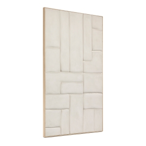 Klis Картина из белого льна с геометрическими фигурами, 120 х 200