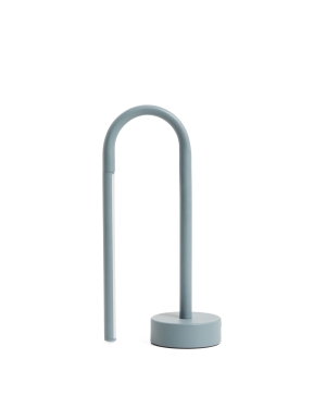 Переносная настольная лампа Bow из синего алюминия