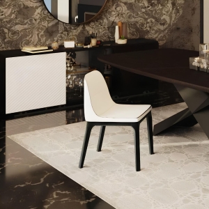 Стул Mido массив экокожа белый