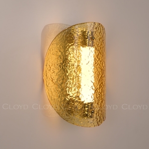 Бра Cloyd CARUDO W1 / золото - янтарн. стекло (арт.20370)