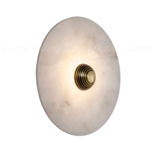 Бра Cloyd AXIOM-A W1 / Ø30 см - алебастр - латунь (арт.20332)