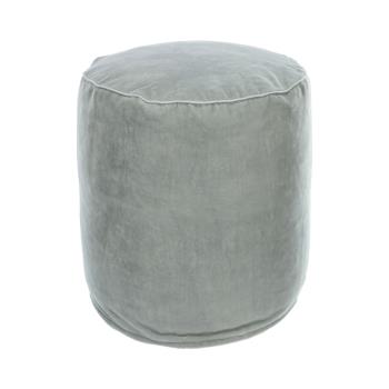 Круглый пуф Brunetta из серого бархата Ø 40 см от интернет-магазина IDODOM.RU