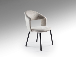 Willy Стул каменно-серый/черный