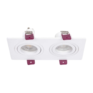 4647-2C, врезной светильник, L172xW92xH28, cutout:L150xW75, 2xGU10x35W, IP20, excluded