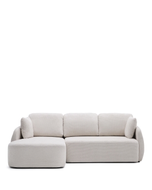 Laira 3-местный диван-кровать из шенилла с шезлонгом слева цвет экрю 246 см