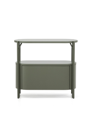 Тумба для ванной Arely из стали и зеленого лака