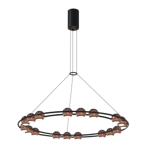 4561-18P, подвесная люстра, D650xH1500/1675, 18xLEDx4W, 4320LM, 4000K, included