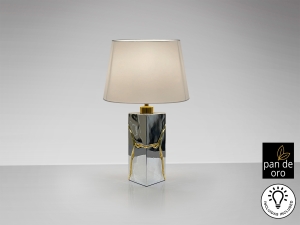 Ocean Настольная лампа 1L хром-золотой