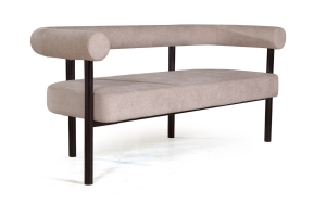 Диван Biggi, шенил Puffy beige / опоры черные