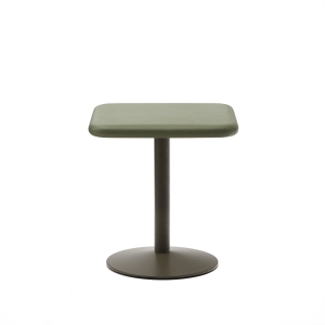 Уличный стол Esilda зеленый из цемента и стали со столешницей 70х70 см