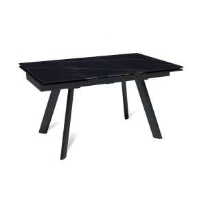 Стол раскладной Stone (140+40+40), керамика матовая Black Gold