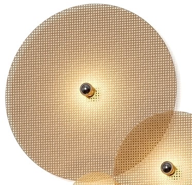 Бра Tan Tan A1053/5 см золотой металл + 1125/90 см черный ротанг от интернет-магазина IDODOM.RU