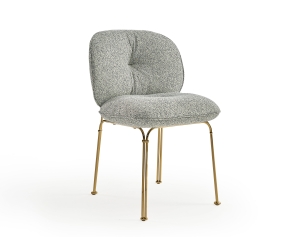 Стул Mullit на метал. ножках золотой