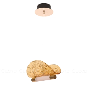 Подвесной светильник Cloyd CARUDO P1 / золото - янарн. стекло (арт.11351)