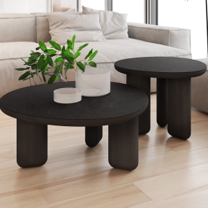 Журнальный столик Momo D600 массив / пластик hpl асфальт