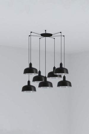 Подвесной светильник Tatawin M 7L черный