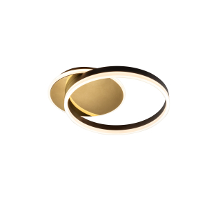 Потолочный светильник Oriel черно-золотой