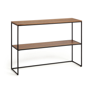 Yoana Консоль из шпона ореха и черного металла 120 x 80 см