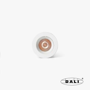 Uno белый/белый встраиваемый даунлайт 8W 24° 3000K CRI90 DALI