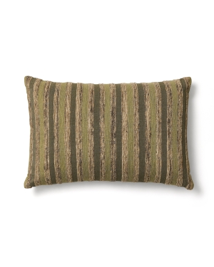 Чехол для подушки Dorevi из жаккарда в зеленую полоску 40 x 60 см
