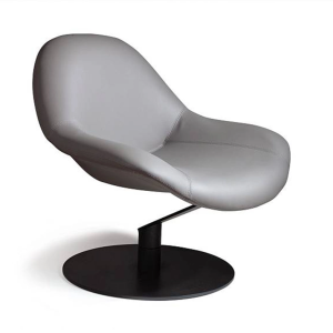 Лаунж кресло Zero Gravity с механизмом кручения, серый