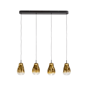 Aledis Люстра 4L черно-золотой