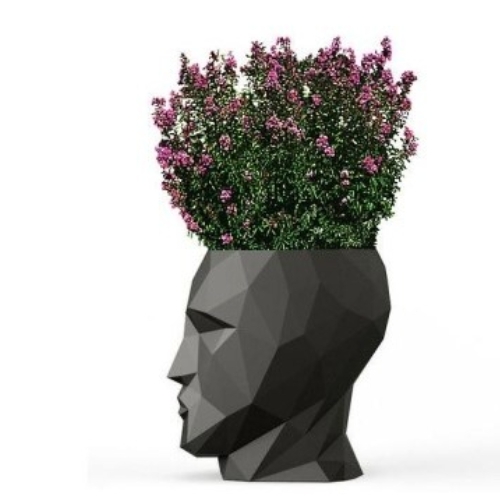 Кашпо Adan Nano матовое антрацит от интернет-магазина IDODOM.RU