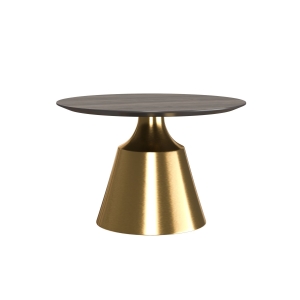 Журнальный стол Lucas 60, шпон / опора золото