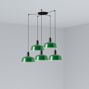 Подвесной светильник TATAWIN зеленый 5xE27