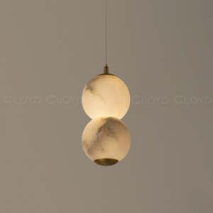 Подвесной светильник Cloyd ORIONIS P2 / выс. 26 см - алебастр - латунь (арт.12530)