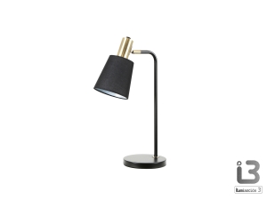 Gisela Настольная лампа 1L черный-латунный