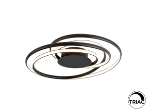 Потолочный светильник Danza D70 черный