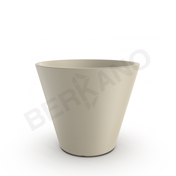 Кашпо Cone 65 бежевого цвета