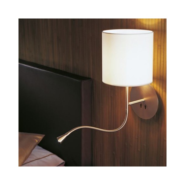 Бра Hotel Python круглое никель-белый от интернет-магазина IDODOM.RU