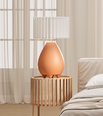 Настольная лампа Obrie Shiny gold с абажуром 4024 от интернет-магазина IDODOM.RU