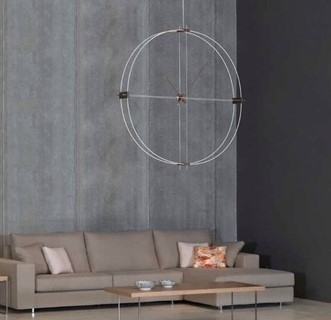 Настенные часы Delmori белый/хром/орех от интернет-магазина IDODOM.RU