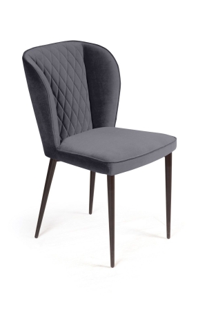 Стул Next, бархат серый 27