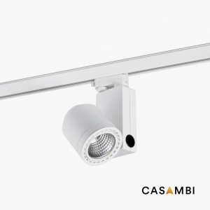 Трековый светильник mini Cylinder белый LED 15W 3000K 20є CASAMBI