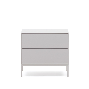 Vedrana Тумбочка прикроватная 2 ящика белый лак 60 x 55 см