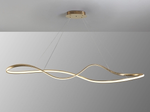 Подвесной светильник Lia большой золотой