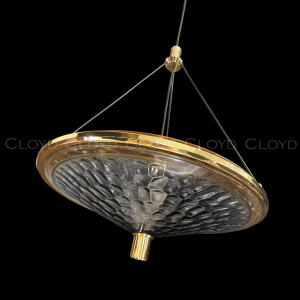 Подвесной светильник Cloyd FANTOM P1 / Ø32 см- прозрачн. - золото (арт.11250)