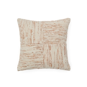 Чехол для подушки Anuba из жаккарда в бежевую и красную клетку 45 x 45 см