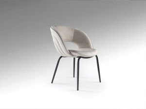 Nim Стул каменно-серый/черный