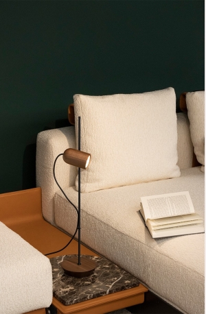 Настольная лампа Onfa орех/графитовый металл