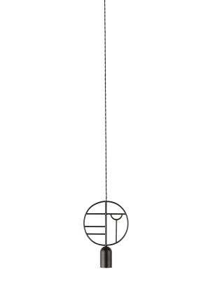 Подвесной светильник Wooden Dots WD01 graphite