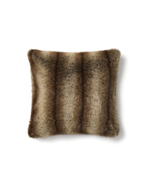 Чехол для подушки Meriel из искусственного меха в полоску 50 x 50 см