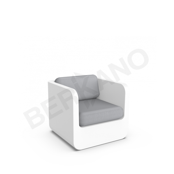 Кресло Grace с подушками Snow White, Gray