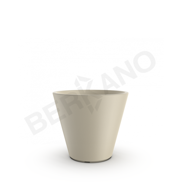 Кашпо Cone 42 бежевого цвета